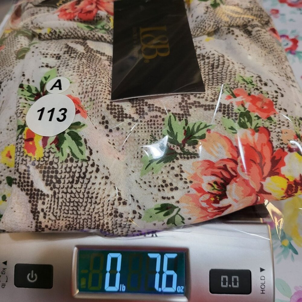Lucky & Blessed Snake Print Floral Kimono Cardigan 2X NWT - Picture 6 of 6
